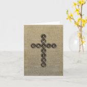 Phantastisches Grace Cross Beileid mit Verse Karte (Gelbe Blume)