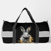 Phantastisches graues Kaninchen am Feuer Duffle Bag (Vorderseite)