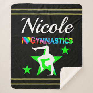 PHANTASTISCHES GRÜNES PERSONALISIERT GYMNASTICS-DE SHERPADECKE