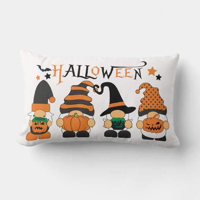 Phantastisches Halloween Gnomo Throw Kissen (Vorderseite)