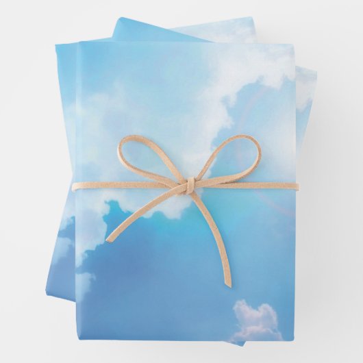 Phantastisches Himmel- und Wolkenmuster Geschenkpapier Set (Beispiel)