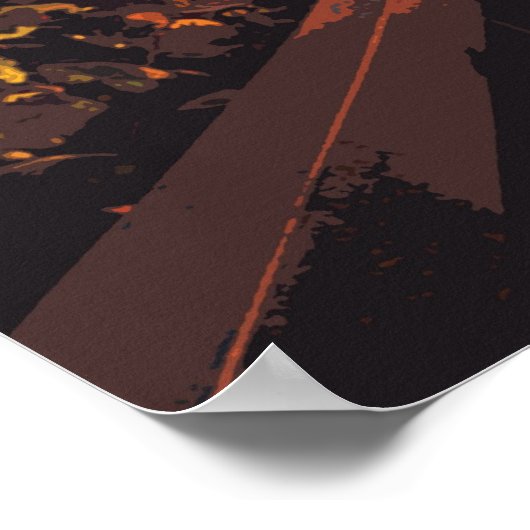 phantastisches Hollywood Beach Pop Kunstposter Poster (Ecke)