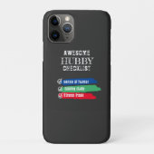 Phantastisches Hubby Checklist-Valentine anpassen Case-Mate iPhone Hülle (Rückseite)