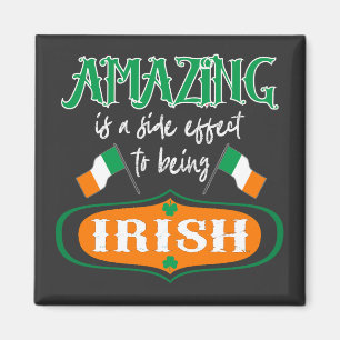 Phantastisches Irish Flag Kleeblatt Lucky Celtic P Magnet