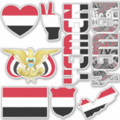 Phantastisches Jemen - Staatssymbole Aufkleber (Vorderseite)