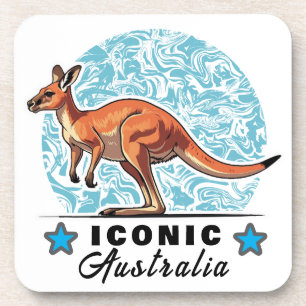 phantastisches Känguru Getränkeuntersetzer