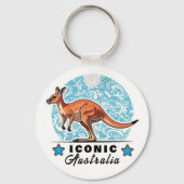 phantastisches Känguru Schlüsselanhänger (Vorderseite)