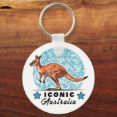 phantastisches Känguru Schlüsselanhänger (Vorderseite)