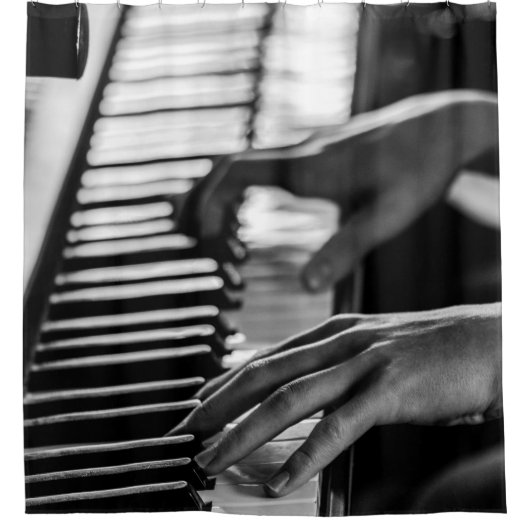 Phantastisches Klavier Duschvorhang (Vorderseite)