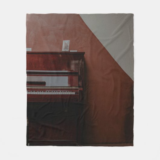 Phantastisches Klavier Fleecedecke (Vorderseite)