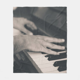Phantastisches Klavier Fleecedecke
