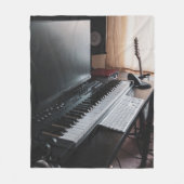 Phantastisches Klavier Fleecedecke (Vorderseite)