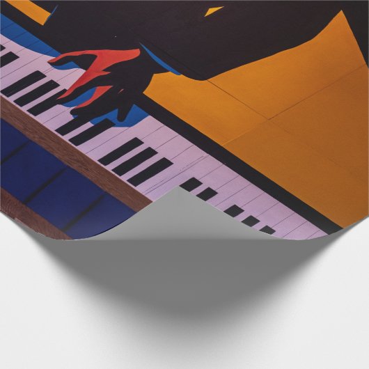 Phantastisches Klavier Geschenkpapier (Ecke)