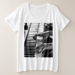 Phantastisches Klavier Große Größe T-Shirt