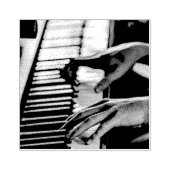 Phantastisches Klavier Gummistempel (Prägung)