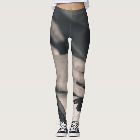 Phantastisches Klavier Leggings (Vorderseite)