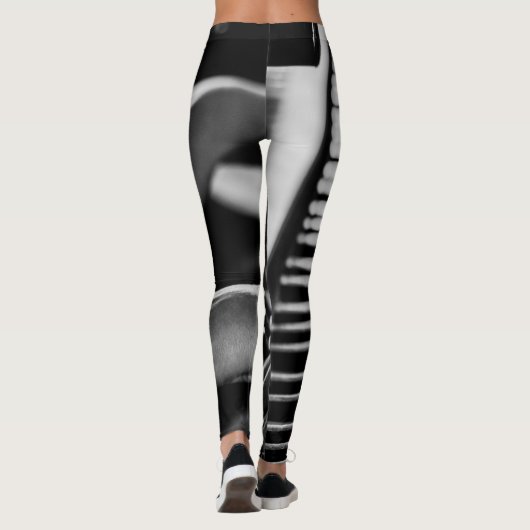 Phantastisches Klavier Leggings (Rückseite)