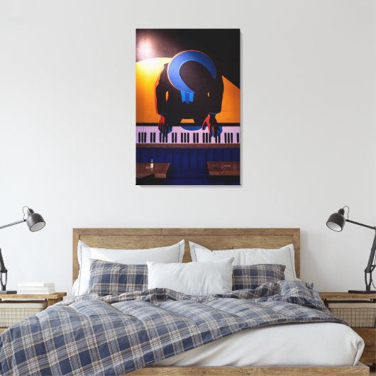 Phantastisches Klavier Leinwanddruck (Insitu (Schlafzimmer))