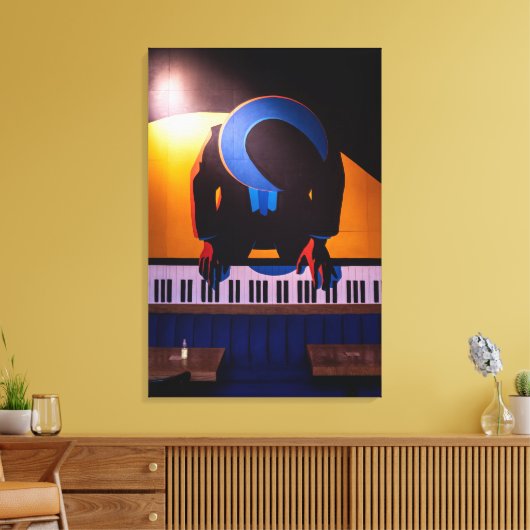 Phantastisches Klavier Leinwanddruck (Insitu (Wohnzimmer))