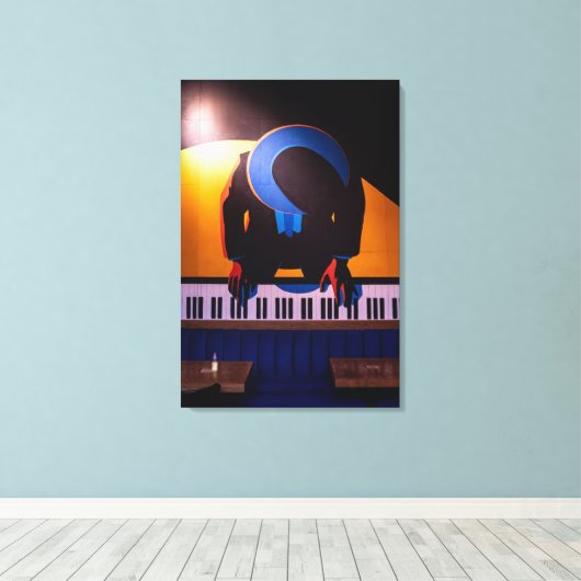 Phantastisches Klavier Leinwanddruck (Insitu (Holzboden))