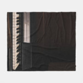 Phantastisches Klavierdesign Fleecedecke (Vorderseite (Horizontal))