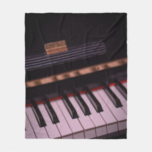 Phantastisches Klavierdesign Fleecedecke (Vorderseite)