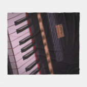 Phantastisches Klavierdesign Fleecedecke (Vorderseite (Horizontal))