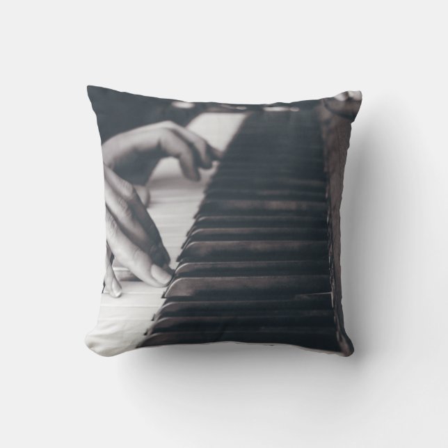 Phantastisches Klavierdesign Kissen (Vorderseite)