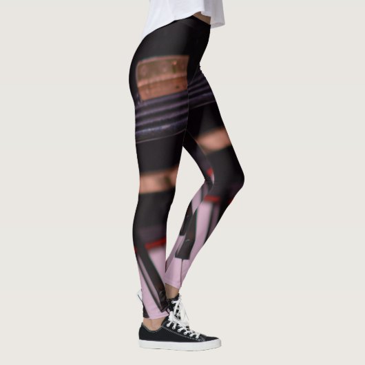 Phantastisches Klavierdesign Leggings (Rechts)