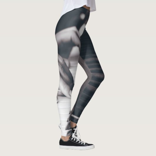 Phantastisches Klavierdesign Leggings (Rechts)