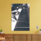 Phantastisches Klavierdesign Leinwanddruck (Insitu (Wohnzimmer))