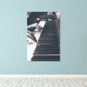 Phantastisches Klavierdesign Leinwanddruck (Insitu (Holzboden))