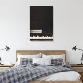 Phantastisches Klavierdesign Leinwanddruck (Insitu (Schlafzimmer))