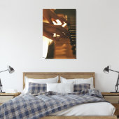 Phantastisches Klavierdesign Leinwanddruck (Insitu (Schlafzimmer))