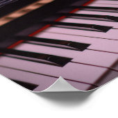 Phantastisches Klavierdesign Poster (Ecke)