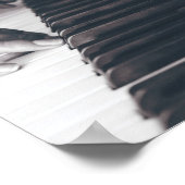 Phantastisches Klavierdesign Poster (Ecke)