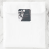 Phantastisches Klavierdesign Quadratischer Aufkleber (Tasche)