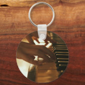 Phantastisches Klavierdesign Schlüsselanhänger (Vorderseite)