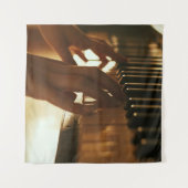 Phantastisches Klavierdesign Wandteppich (Vorderseite)