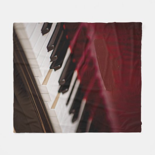 Phantastisches Klavierwerk Fleecedecke (Vorderseite (Horizontal))
