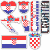 Phantastisches Kroatien Staatssymbole Aufkleber (Vorderseite)