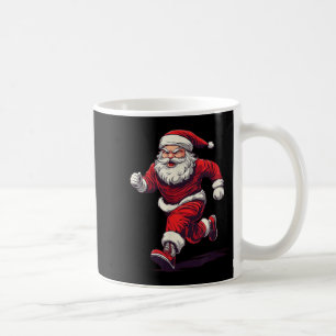 Phantastisches Laufen von Santa Outfit für Joggen Kaffeetasse