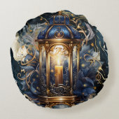 Phantastisches Licht auf meinen Rundkissen Rundes Kissen (Rückseite)