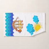 Phantastisches Marinedesign mit Piratenschiff Badhandtuch Set (Handtuch)