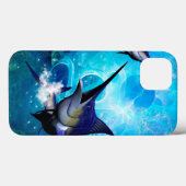 Phantastisches Marlin mit Blasen Case-Mate iPhone Hülle (Rückseite (Horizontal))