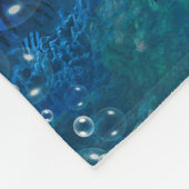 Phantastisches Marlin mit Blasen Fleecedecke (Ecke)