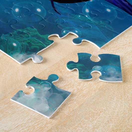 Phantastisches Marlin mit Blasen Puzzle (Seite)
