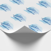 Phantastisches Meer mit Delphinen Geschenkpapier (Ecke)