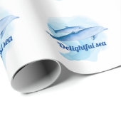 Phantastisches Meer mit Delphinen Geschenkpapier (Rolleneckpunkt)