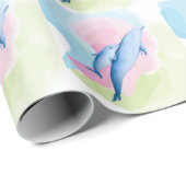 Phantastisches Meer mit Delphinen Geschenkpapier (Rolleneckpunkt)